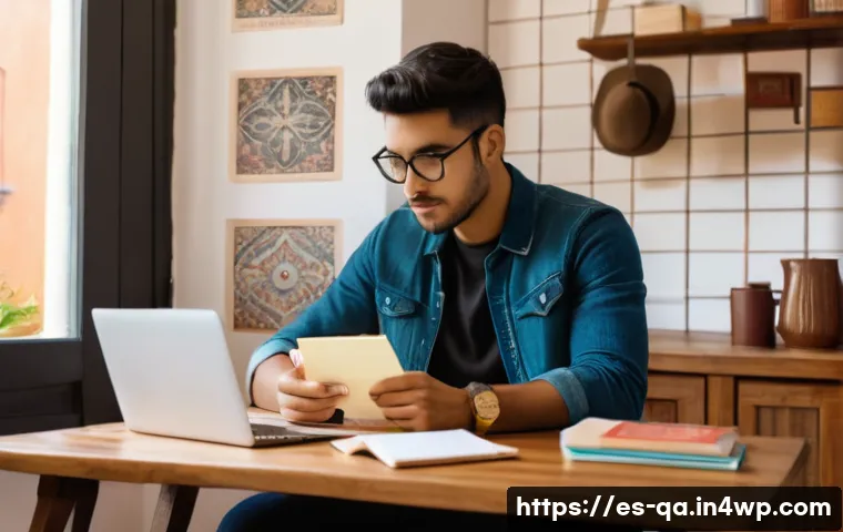 간격 반복 학습에서의 비판적 사고 기법 - A modern study environment featuring a young adult Hispanic male sitting at a wooden desk in a cozy,...